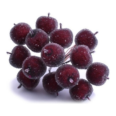 Canea Jablíčka cukr na drátku (12 ks) - tm. červená