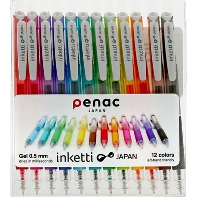 Penac Gelový roller Inketti 05 - sada 12 barev
