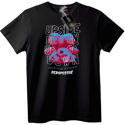 NOONEBRAND Тениска Обърната Мечка - 2XL, Black