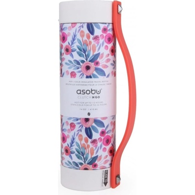 ASOBU cestovní termoska Clutch&Go floral 0,41 l