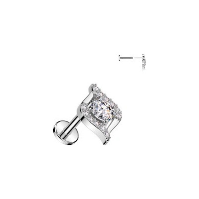 Šperky4U piercing do brady Push In labreta LB1136