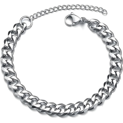 HARAHU Гривна на ръка to-34839 - Сребърна / 18+5см / 7мм kp34839 (to-34839)