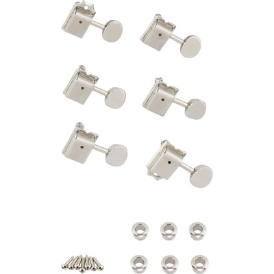 Fender Vintage Locking Tuning Machines with Bushings Хром Тунинг част за китара (0072272049)