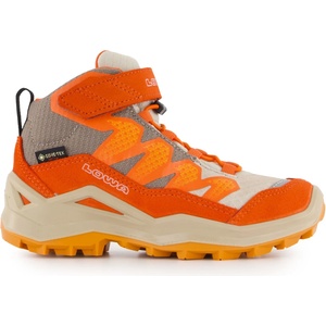 Lowa Детски туристически обувки Lowa Kid's Maddox Pro GTX Mid VC Walking boots - Dune / Flame - размер 25 (EU) (702-4383-0213)
