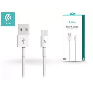 DEVIA apple iphone lightning usb КАБЕЛ ЗА ЗАРЕЖДАНЕ И ПРЕНОС НА ДАННИ С 1 М КАБЕЛ - smart lightning КАБЕЛ - БЯЛ st986650 (st986650)