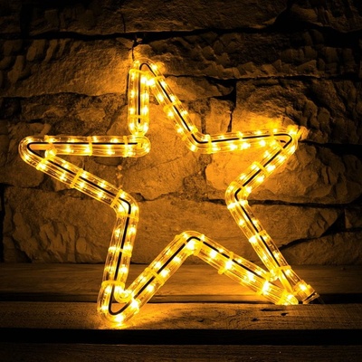 DecoLED LED svetelný motív hviezda priemer. 40cm teple biela