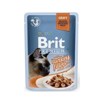 Brit Premium Cat Delicate Turkey Fillets пуешки филенца в сос 85gr
