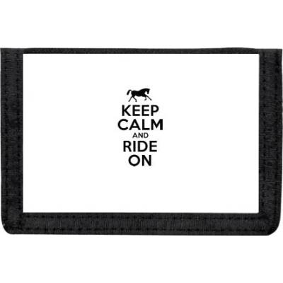 Peněženka na suchý zip Keep calm and ride on
