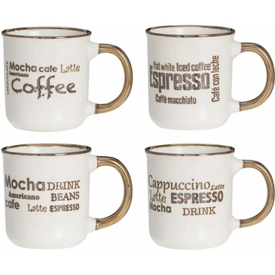 EXCELLENT HOUSEWARE hrnků kamenina 4 x KO-Q75102910 200 ml