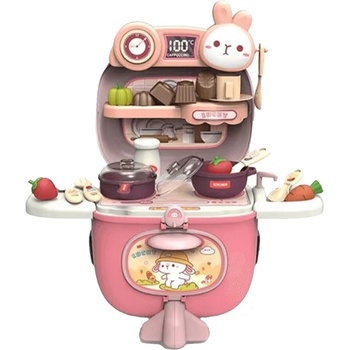 Sonne Детски кухненски комплект Sonne - Самолет, розов (sonne957)