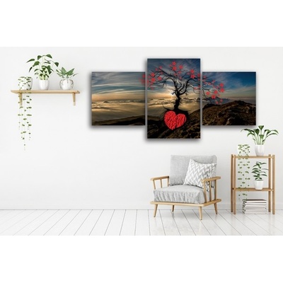 Divio Třídílný obraz na plátně strom, vzor 12227 Velikost: 120x180 cm