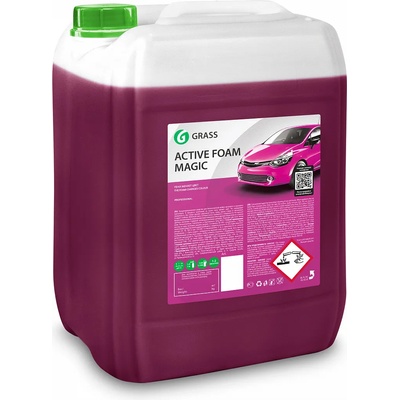 GRASS Active Foam Magic - Цветна електриково-розова пяна - препарат за безконтактно измиване - 20 кг. - с аромат на череша