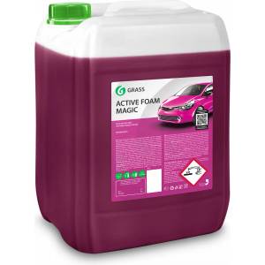 GRASS Active Foam Magic - Цветна електриково-розова пяна - препарат за безконтактно измиване - 20 кг. - с аромат на череша