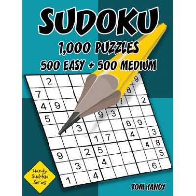 Sudoku: 1,000 Puzzles, 500 Easy and 500 Medium: Move Your Playing To The Next Level With This Two Level Sudoku Puzzle Book