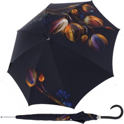 Doppler 12019-107-22 Elegance Boheme Viola dámský luxusní deštník s abstraktním květinovým potiskem fialový