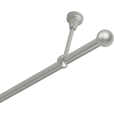 OK-GarnýžeCZ Garnýž kovová jednořadá 16mm Koule satina 310 cm do stropu / na tunýlek - bez kroužků
