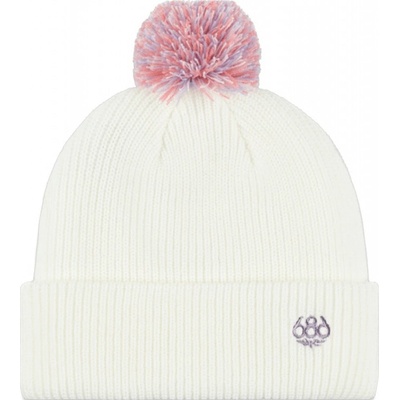 686 čiapka Mix Pom beanie White
