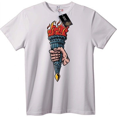 NOONEBRAND Тениска Факел на Свободата - 2XL, Black