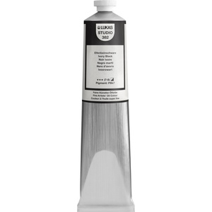 Lukas Studio Aluminium Tube Маслена боя Ivory Black 200 ml 1 бр (703820014)