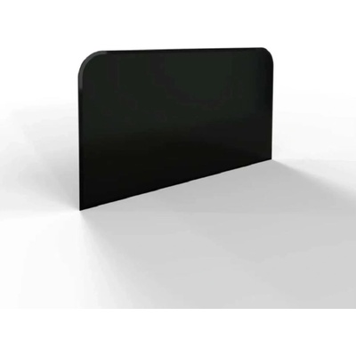HS Flamingo Sklo pod kachle oblúk 2xR100, čierne, 1100 x 600 x 6 mm
