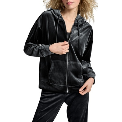 DKNY Суичър DKNY Women's Sport Velour Full Zip Hoodie - Black