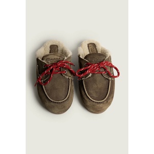 Posa пантофи дамски от велур Boat Loafer Mule (PW50.201)