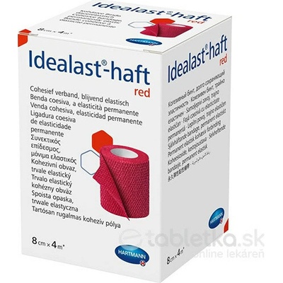 Idealast-haft color ovínadlo elastické červené 8cm x 4m