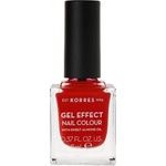 KORRES Лак с гел ефект с бадемово масло , Korres Gel Effect Nail Colour, 53 Royal Red 11ml
