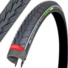 BLACK1 28x1,60 42-622 + 5mm ochrana proti defektu 50km/h REFLEXNÝ PRUH 60TPI