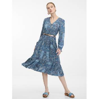 orsay Синя дамска миди рокля с десен ORSAY Orsay | Sin | ЖЕНИ | XS