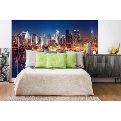 Dimex MA-5-2982 Samolepicí vliesová fototapeta na zeď New York panoráma v noci rozměry 375 x 250 cm