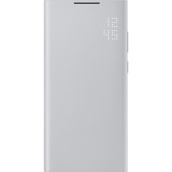 Image 1 of Samsung Оригинален калъф Samsung LED View Cover за Galaxy S22 Ultra Light Gray, EF-NS908PJE