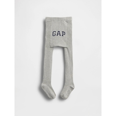 GAP Baby punčochové kalhoty s logem Šedá Šedá – Zboží Dáma