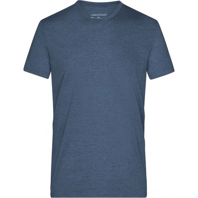 James Nicholson pánské triko JN974 BLUE melange