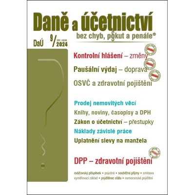 Daně a účetnictví bez chyb, pokut a penále č. 9 / 2024 - Kontrolní hlášení – změny - Poradce s.r.o.