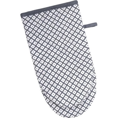 SCANquilt chňapka DEKORO drobné káro bílošedá 15 x 30 cm