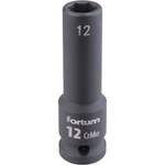 Fortum машинна (ударна) муфа 1/2", 12 mm, L 78 mm, почернена, FORTUM