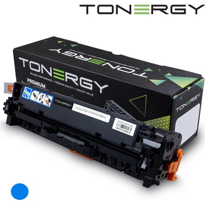Compatible съвместима Тонер Касета Compatible Toner Cartridge HP 312A 304A 305A CF381A/CC531A/CE411A Cyan, Standard Capacity 2.7k (TONERGY-CF381A)
