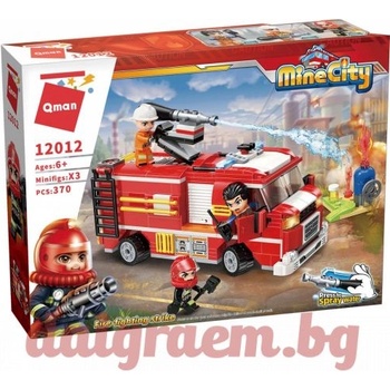 Image 1 of Qman Конструктор qman Пожарен автомобил 12012 (q12012)