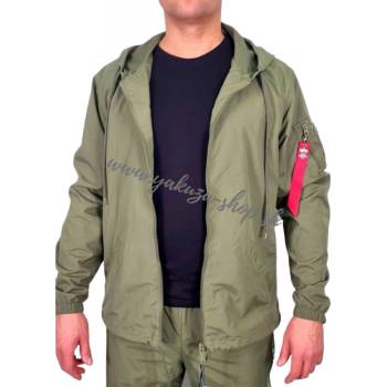 Alpha Industries bunda pánska EXPEDITION Windbaker sage green zelená