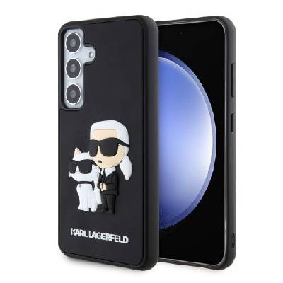 Гръб Karl Lagerfeld 3D Rubber Karl and Choupette за Samsung Galaxy S24, KLHCS24S3DRKCNK