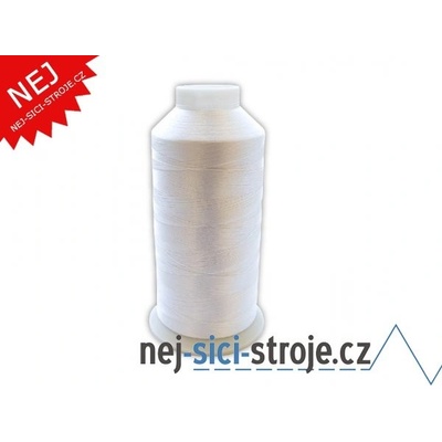 Vyšívací nit bílá - 1ks velký kón ( 5000m ) – Zboží Dáma