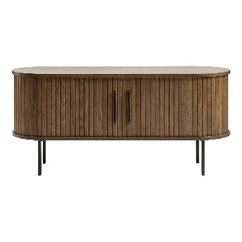 Unique Furniture Кафява ТВ масичка от дъб 120x56 cm Nola - Unique Furniture (46252930)