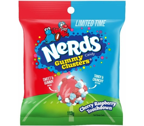Nerds Gummy Clusters Cherry Raspberry Touchdown 113 g