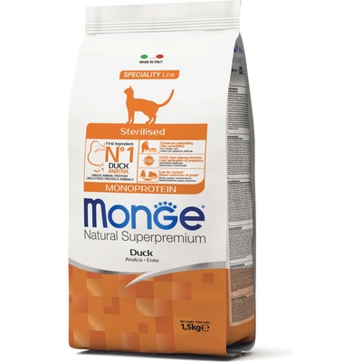 Monge Speciality Line Monoprotein Sterilised Adult duck 1,5 kg