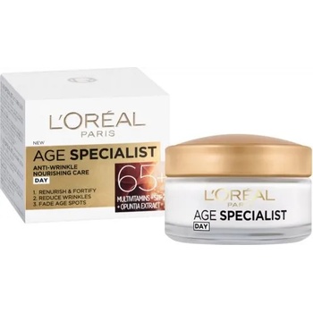 L'Oréal Paris Age Specialist 65+ Day Cream - SPF 20 - Възстановяващ дневен крем против бръчки от серията "Age Specialist