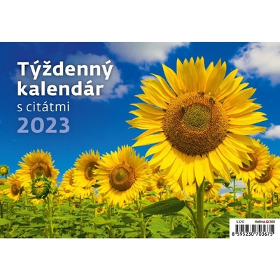 Helma Stolový riadkový 21,1x14,8 cm Týždenný s citátmi 2027