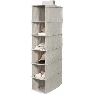 Compactor Závěsný organizér na oblečení OXFORD 30 x 18 x 94 cm – 6 přihrádek