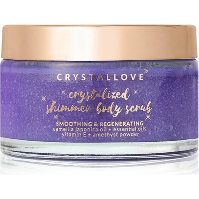 Crystallove Shimmer Body Scrub tělový peeling amethyst 200 g