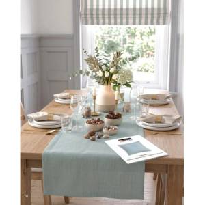 Дрейпари БГ Хидрофобиран плат за завеси, покривки, шалтета, дамаска "duck", петно и водоустойчив, ширина на плата 180см, код-drm4670 (drm4670)